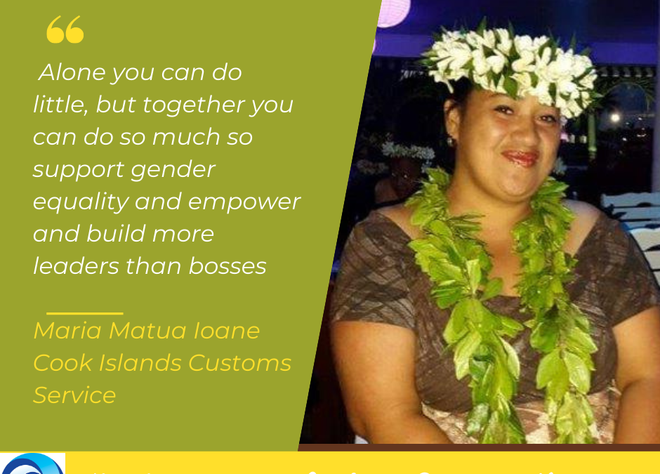 OCO/PACNEWS PACIFIC WOMEN IN CUSTOMS SERIES: “Maria leads an all women team in Cook Islands Customs Services” PR19/21