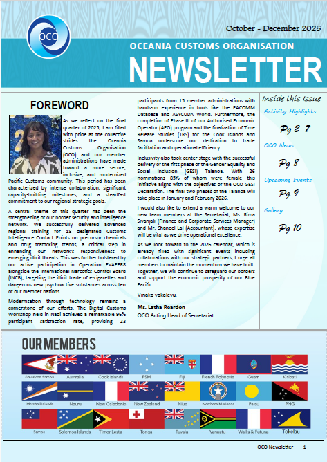 OCO NEWSLETTER, ISSUE 24 – OCT to DEC 2025 – old